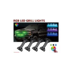 Dream color RGB LED grill light,4pcs,DC 12V