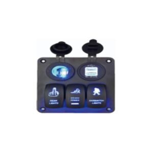 PANEL DE EMPOTRAR CON 3 SWICHTS ,  CIGARRERA  Y PUERTO USB